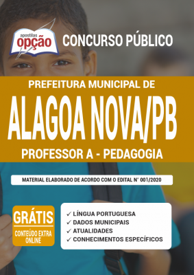 Apostila Prefeitura de Alagoa Nova - PB - Professor A - Pedagogia