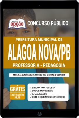 Apostila Prefeitura de Alagoa Nova - PB em PDF - Professor A - Pedagogia
