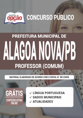Apostila Prefeitura de Alagoa Nova - PB - Professor (Comum)