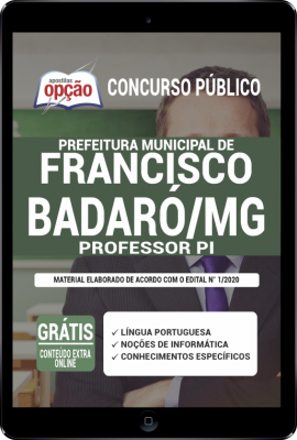 Apostila Prefeitura de Francisco Badaró - MG em PDF - Professor PI