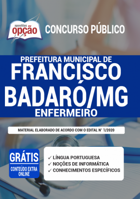 Apostila Prefeitura de Francisco Badaró - MG - Enfermeiro