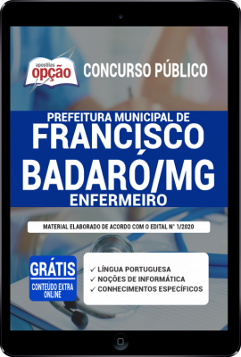 Apostila Prefeitura de Francisco Badaró - MG em PDF - Enfermeiro