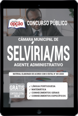 Apostila Câmara de Selvíria - MS em PDF - Agente Administrativo