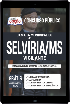 Apostila Câmara de Selvíria - MS em PDF - Vigilante