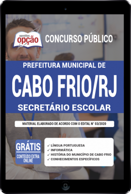 Apostila Prefeitura de Cabo Frio - RJ em PDF - Secretário Escolar