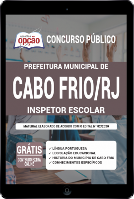 Apostila Prefeitura de Cabo Frio - RJ em PDF - Inspetor Escolar