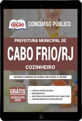 Apostila Prefeitura de Cabo Frio - RJ em PDF - Cozinheiro
