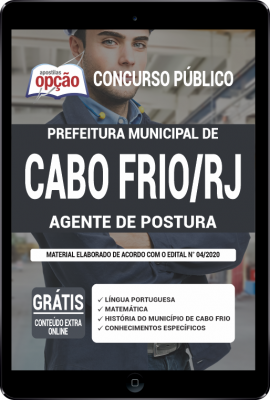 Apostila Prefeitura de Cabo Frio - RJ em PDF - Agente de Postura