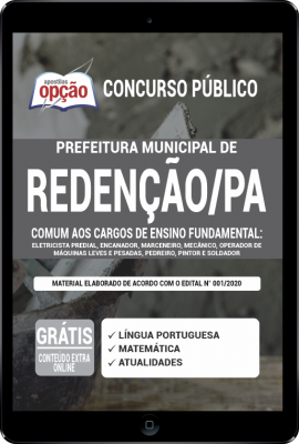 Apostila Prefeitura de Redenção - PA em PDF - Comum aos Cargos de Ensino Fundamental