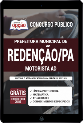 Apostila Prefeitura de Redenção - PA em PDF - Motorista AD