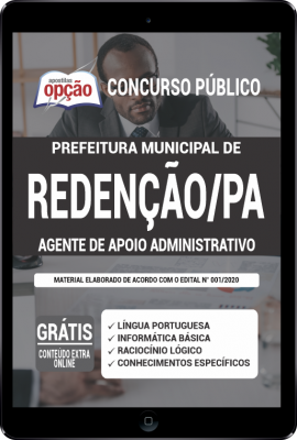 Apostila Prefeitura de Redenção - PA em PDF - Agente de Apoio Administrativo