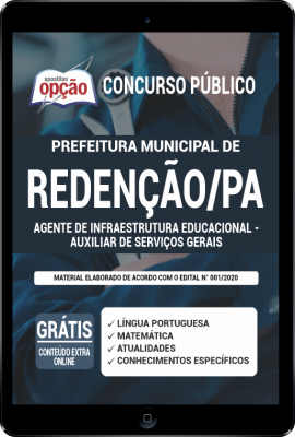 Apostila Prefeitura de Redenção - PA em PDF - Agente de Infraestrutura Educacional - Auxiliar de Serviços Gerais