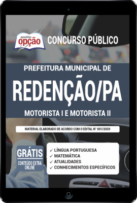 Apostila Prefeitura de Redenção - PA em PDF - Motorista I e Motorista II