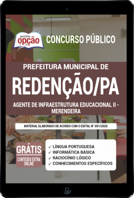 Apostila Prefeitura de Redenção - PA em PDF - Agente de Infraestrutura Educacional II - Merendeira