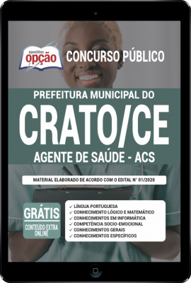Apostila Prefeitura do Crato - CE em PDF - Agente de Saúde - ACS