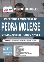 Apostila Prefeitura de Pedra Mole - SE 2020 - Oficial Administrativo Nível I