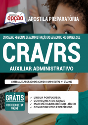 Apostila CRA-RS 2020 - Auxiliar Administrativo