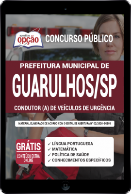 Apostila Prefeitura de Guarulhos - SP em PDF - Condutor (a) de Veículos de Urgências