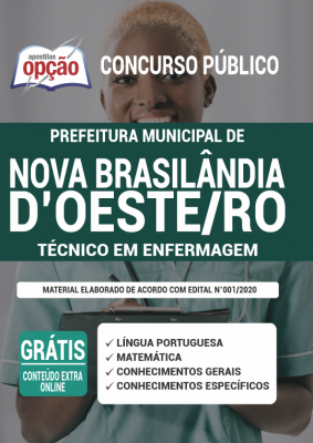 Apostila Prefeitura de Nova Brasilândia do Oeste - RO - Técnico em Enfermagem