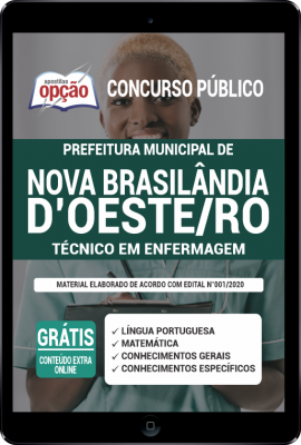 Apostila Prefeitura de Nova Brasilândia do Oeste - RO em PDF - Técnico em Enfermagem