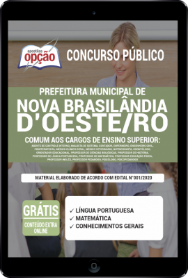 Apostila Prefeitura de Nova Brasilândia do Oeste - RO em PDF - Comum aos Cargos de Ensino Superior