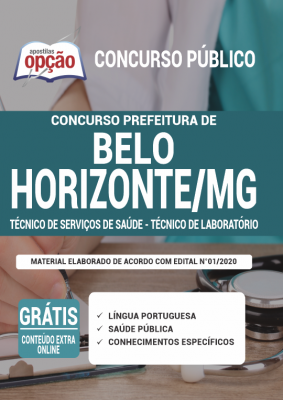 Apostila Prefeitura de Belo Horizonte - MG - Técnico de Serviços de Saúde - Técnico de laboratório