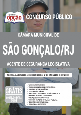 Apostila Câmara de São Gonçalo - RJ - Agente de Segurança Legislativa