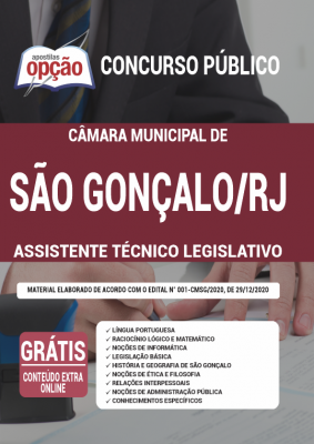 Apostila Câmara de São Gonçalo - RJ - Assistente Técnico Legislativo