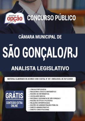 Apostila Câmara de São Gonçalo - RJ - Analista Legislativo