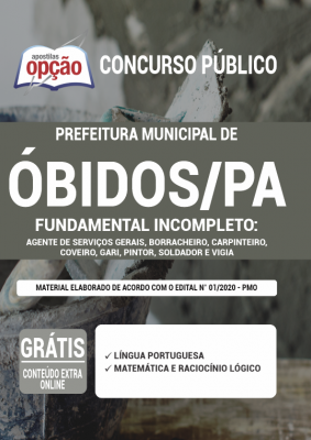 Apostila Prefeitura de Óbidos - PA - Fundamental Incompleto