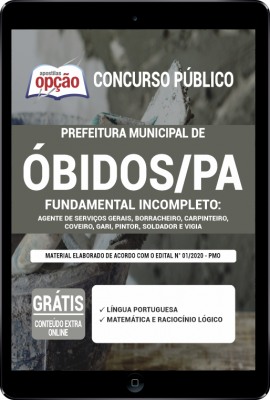 Apostila Prefeitura de Óbidos - PA em PDF - Fundamental Incompleto