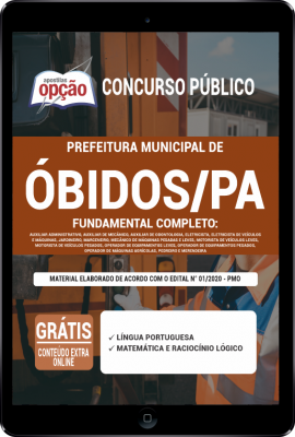 Apostila Prefeitura de Óbidos - PA em PDF - Fundamental Completo