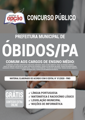 Apostila Prefeitura de Óbidos - PA - Comum aos Cargos de Ensino Médio