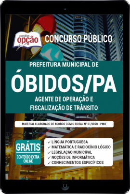 Apostila Prefeitura de Óbidos - PA em PDF - Agente de Operação e Fiscalização de Trânsito