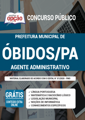 Apostila Prefeitura de Óbidos - PA - Agente Administrativo