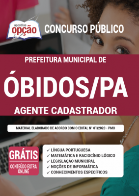 Apostila Prefeitura de Óbidos - PA - Agente Cadastrador