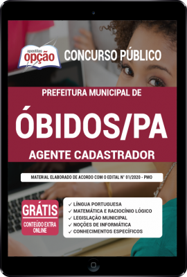 Apostila Prefeitura de Óbidos - PA em PDF - Agente Cadastrador