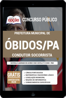 Apostila Prefeitura de Óbidos - PA em PDF - Condutor Socorrista
