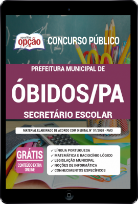 Apostila Prefeitura de Óbidos - PA em PDF - Secretário Escolar