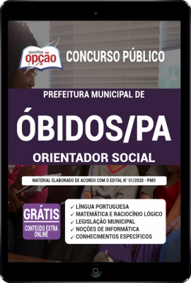 Apostila Prefeitura de Óbidos - PA em PDF - Orientador Social