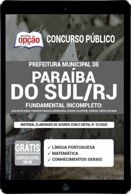Apostila Prefeitura de Paraíba do Sul - RJ em PDF - Fundamental Incompleto