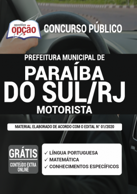 Apostila Prefeitura de Paraíba do Sul - RJ - Motorista