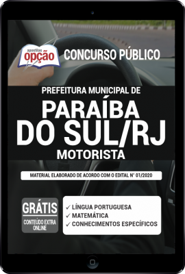 Apostila Prefeitura de Paraíba do Sul - RJ em PDF - Motorista