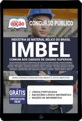 Apostila IMBEL em PDF - Comum aos Cargos de Ensino Superior