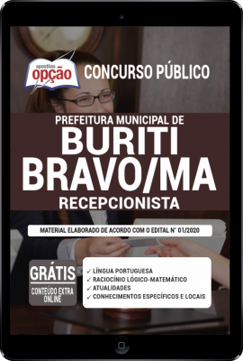 Apostila Prefeitura de Buriti Bravo - MA em PDF - Recepcionista