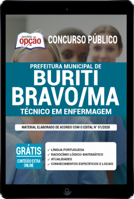 Apostila Prefeitura de Buriti Bravo - MA em PDF - Técnico em Enfermagem