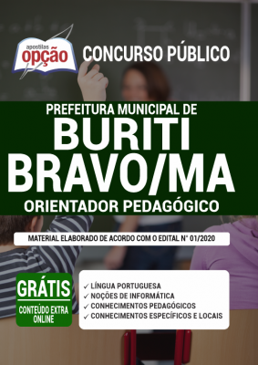 Apostila Prefeitura de Buriti Bravo - MA - Orientador Pedagógico