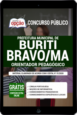 Apostila Prefeitura de Buriti Bravo - MA em PDF - Orientador Pedagógico
