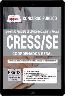 Apostila CRESS-SE em PDF - Coordenador Geral