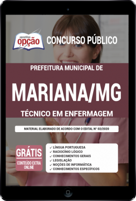 Apostila Prefeitura de Mariana - MG em PDF - Técnico de Enfermagem